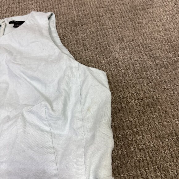 Ann Taylor Dress Green Belted Sleeveless Women’s Size 2 Petite - Picture 6 of 13